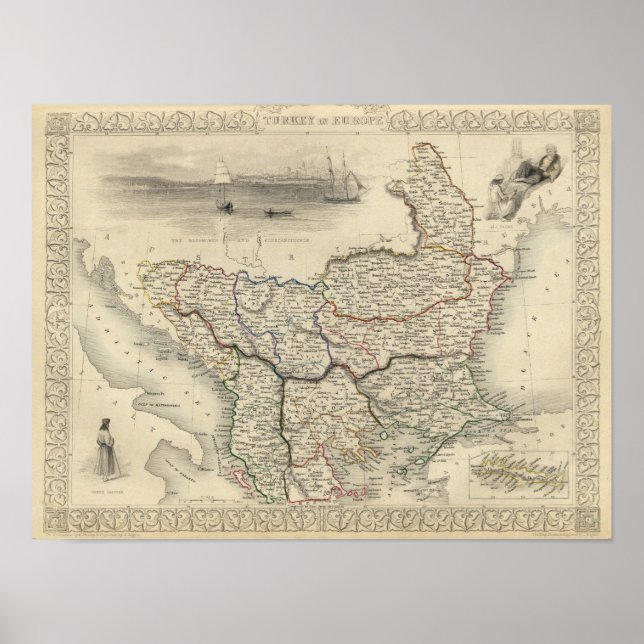 Pôster Turquia na Europa (Frente)