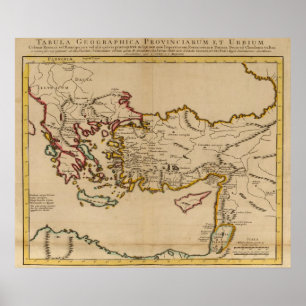 Pôster Turquia, Roma, Grécia