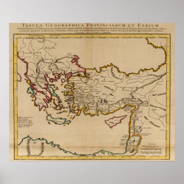 Pôster Turquia, Roma, Grécia (Frente)