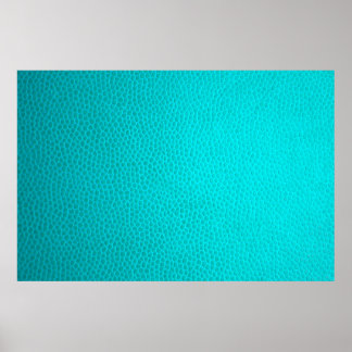 Poster Turquoise leather skin texture skin