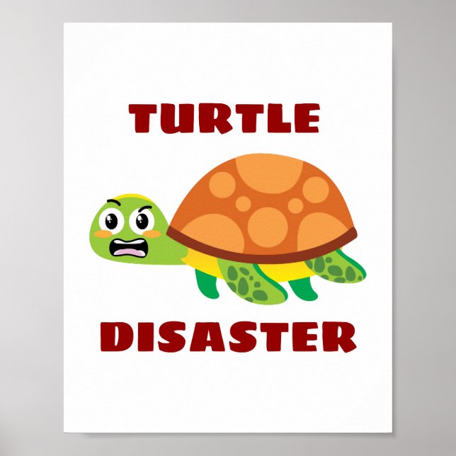 Poster Turtle Disaster Turtle (Frente)