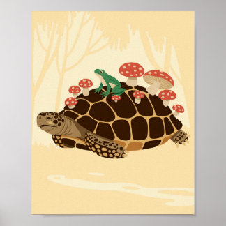 Poster Turtle Forest Journey