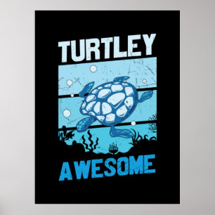 Poster Turtle Lover Turtley Incrível