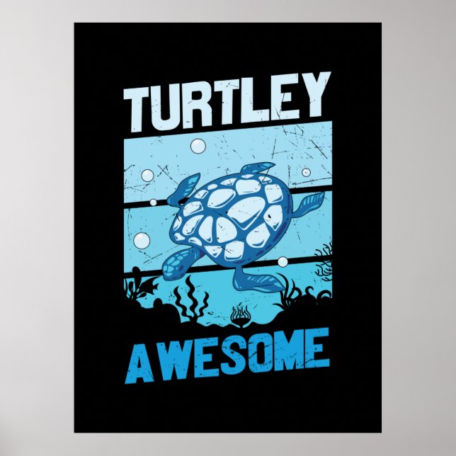 Poster Turtle Lover | Turtley Incrível (Frente)