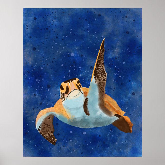 Poster Turtle Saudações (Frente)
