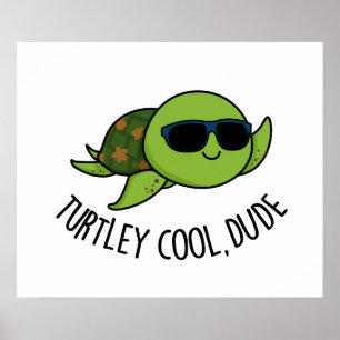 Poster Turtley Legal Duo Engraçado Turtle Pun
