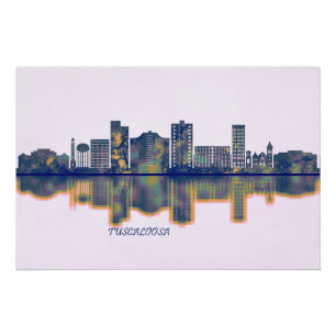 Pôster Tuscaloosa Skyline
