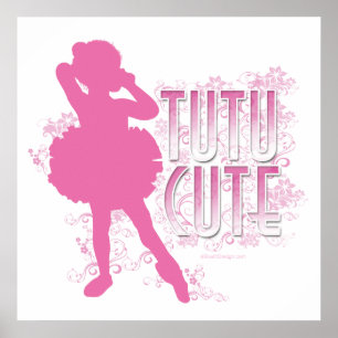 Pôster Tutu bonito (rosa)