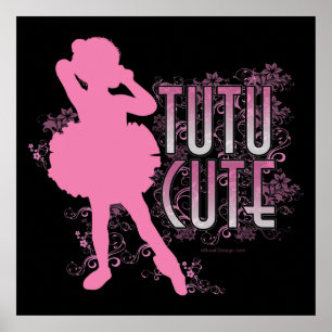 Poster Tutu Cute (Rosa)