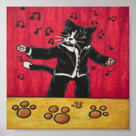 Poster Tuxedo Opera Song Cat