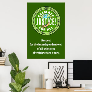 Poster TVUUC Climate Justice! Para Todos