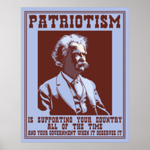 Poster Twain - Patriotismo