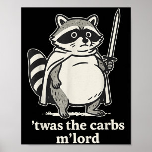 Poster Twas O Gráfico Do Senhor Raccoon
