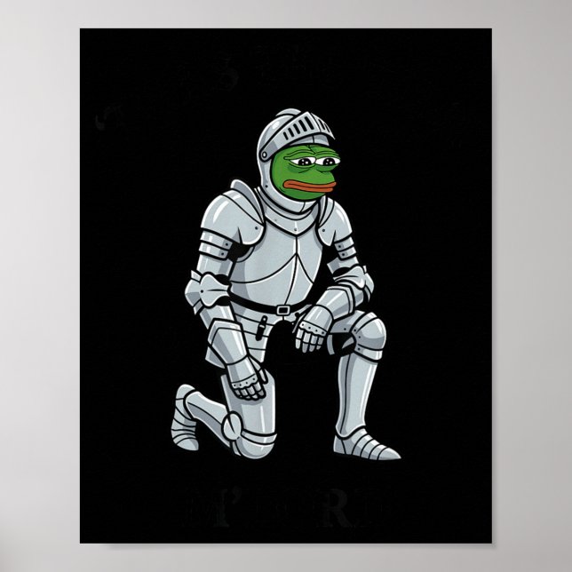 Poster Twas The Tism M Lord Funny Frog Knight  (Frente)