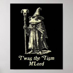Poster Twas The Tism Mlord Engraçado Sapo Mágico Meme Aut