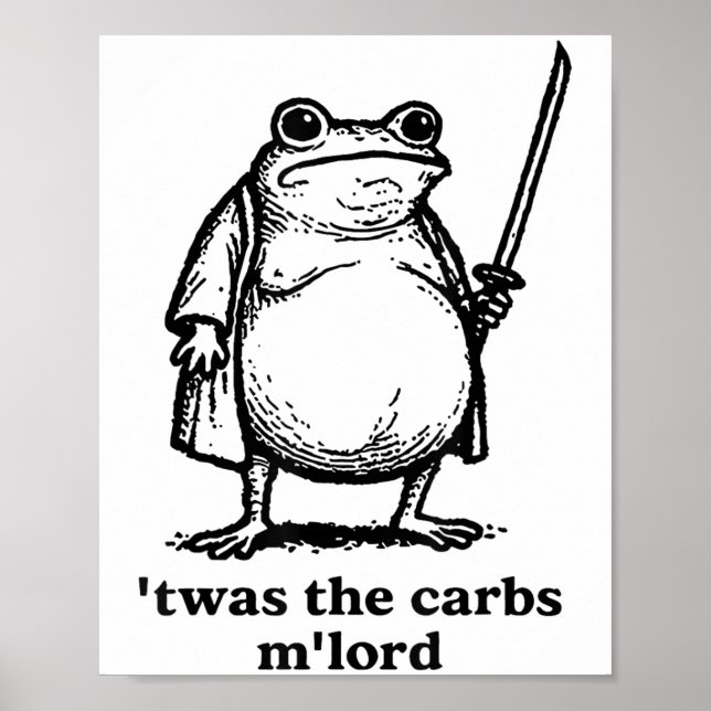 Poster Twas The Tism Mlord Medieval Knight Fat Samurai Fr (Frente)