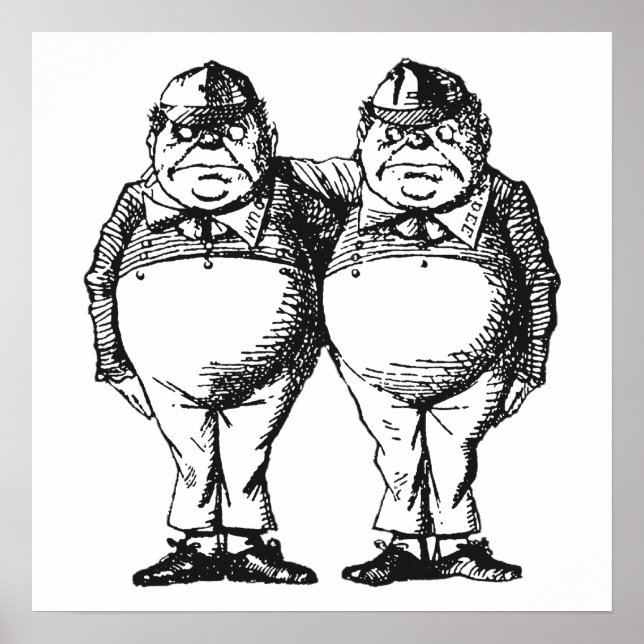 Pôster Tweedledum & Tweedledee (Frente)
