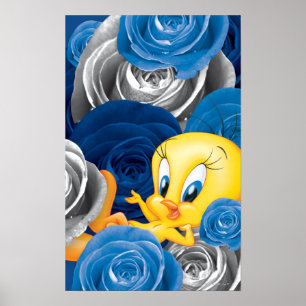 Poster TWEETY™ com Rosas