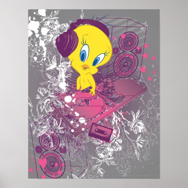 Poster TWEETY™ Djing (Frente)
