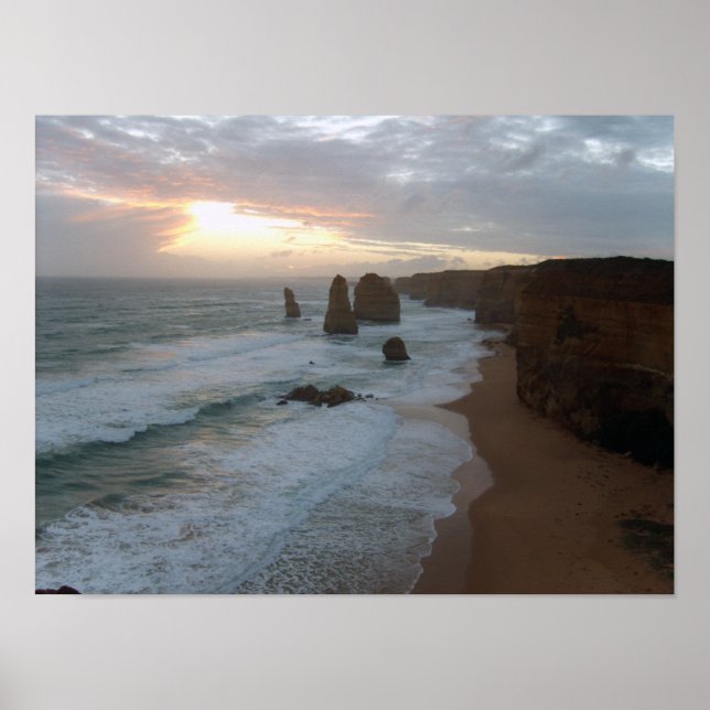 Pôster Twelve Apostles at Sunset (Frente)