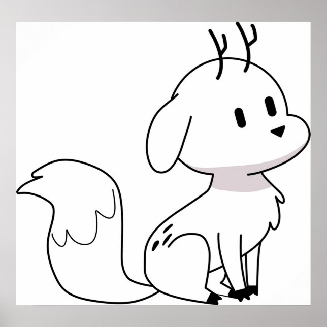 Poster Twig Deerfox Hilda (Frente)