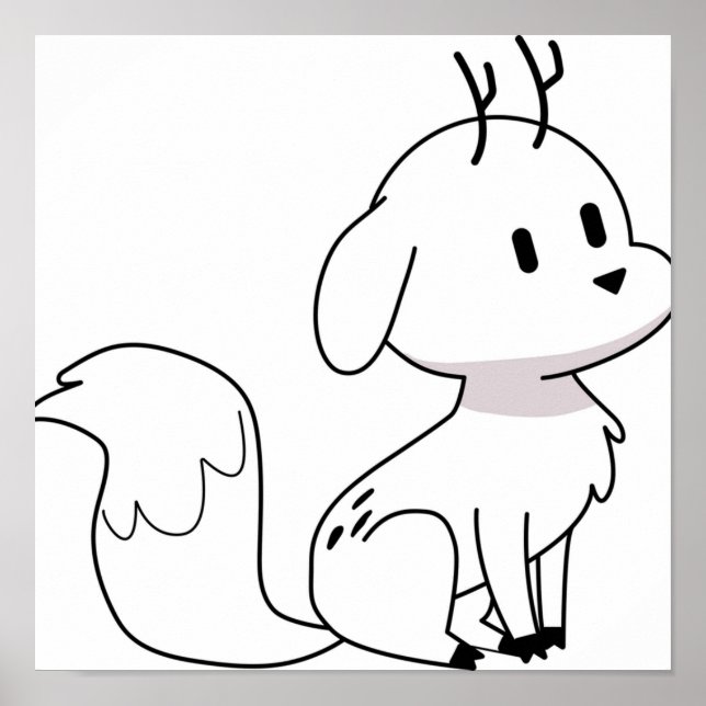 Poster Twig Deerfox Hilda (Frente)