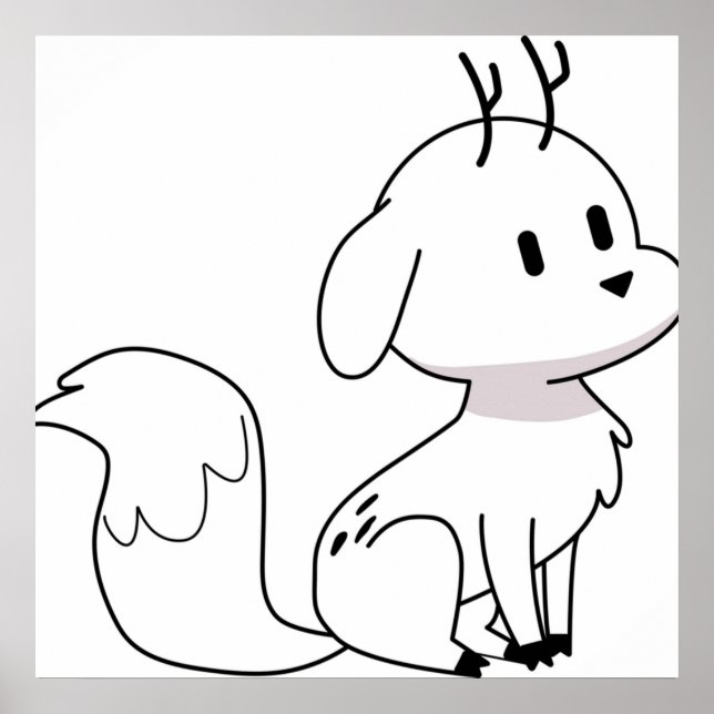 Poster Twig Deerfox Hilda (Frente)