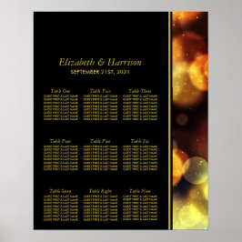 Poster Twilight Bokeh Lights Wedding Seat