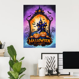Poster Twilight Haunt: Uma Aventura Whimsical Halloween