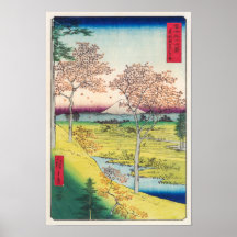 Twilight Hill em Meguro | Hiroshige |