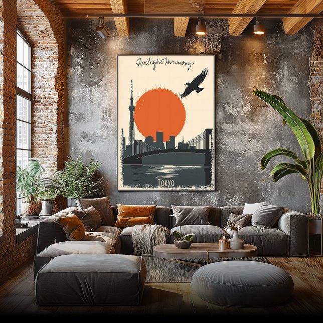 Poster Twilight - Reflexões minimalistas no Skyline (Criador carregado)