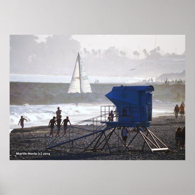 Poster Twin Bridges Lifeguard House e Sailboat II (Frente)
