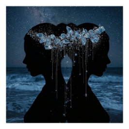 Pôster Twin Souls Beneath the Stars