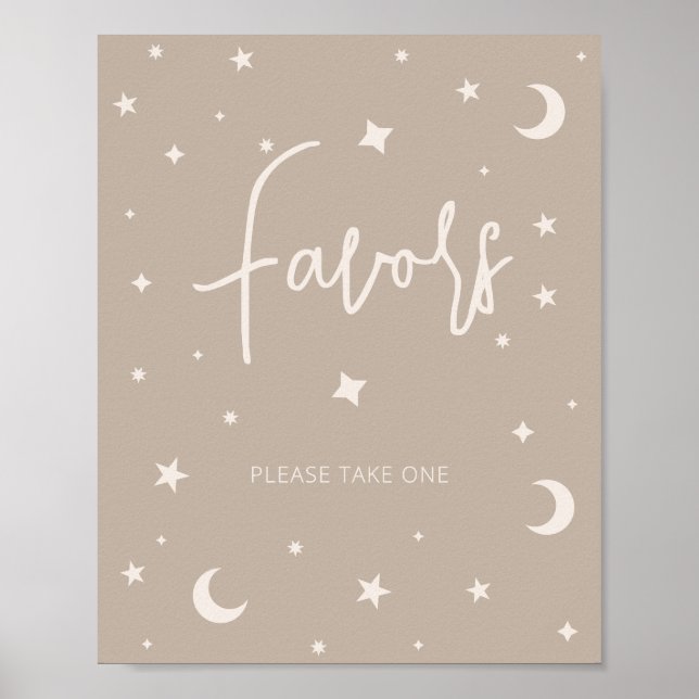 Poster Twinkle Twinkle Little Star Shower Favors (Frente)