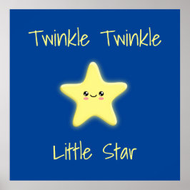 Poster Twinkle Twinkle Pequena Estrela