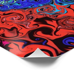 Pôster Twirlers coloridos abstrato /