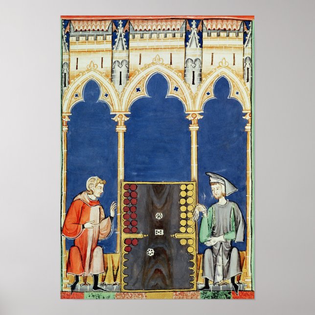 Poster Two Backgammon Players (Frente)