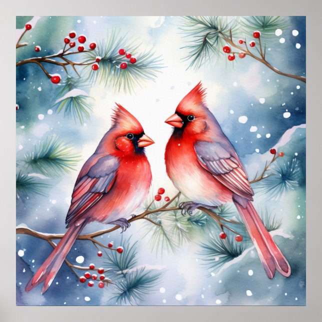 Poster Two Cardinals (Frente)