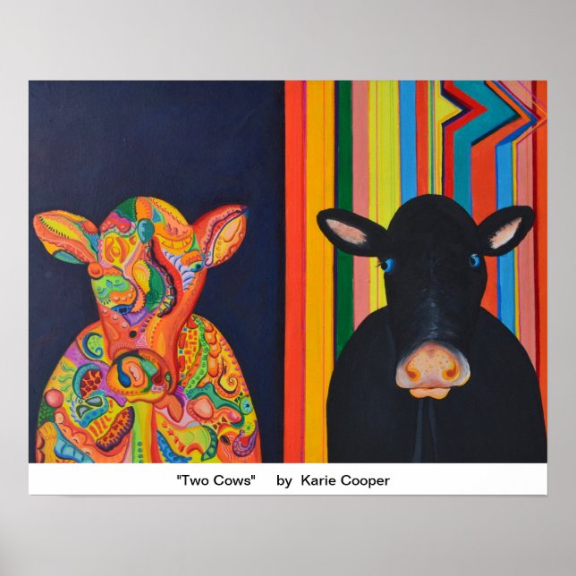 Poster Two Cows (Frente)