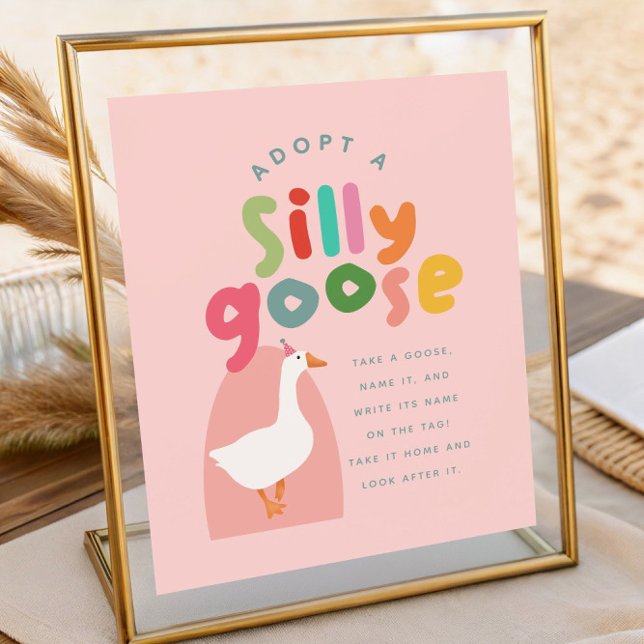 Poster Two Silly Goose Birthday Adoption Station (Criador carregado)
