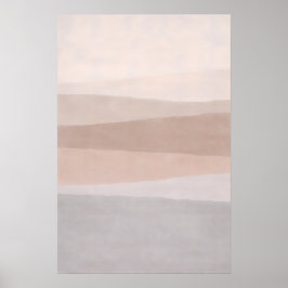 Poster Two-Tone Neutral Abstract Minimal Modern Horizon
