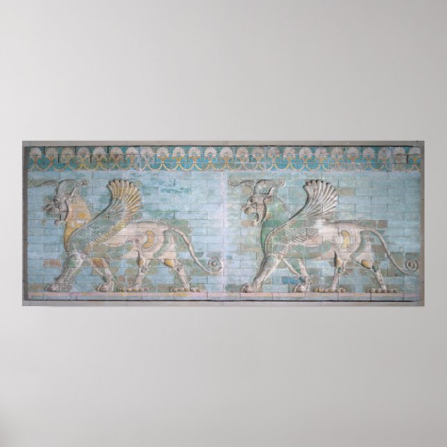 Poster Two Winged Griffins, from the Palace of (Frente)