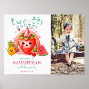 Poster TWOTTI Tutti Frutti Summer Fruta segundo aniversár