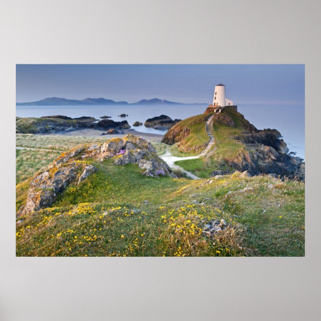 Pôster Twr Mawr Lighthouse Na Ilha Llanddwyn (Frente)