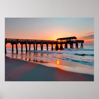 Poster Tybee Island Sunrise