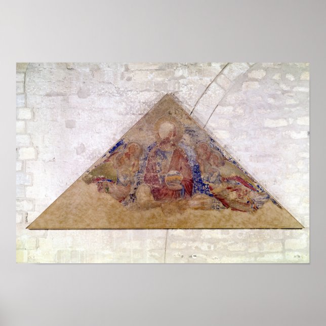 Poster Tympanum representando a Bênção do Salvador, 1341 (Frente)