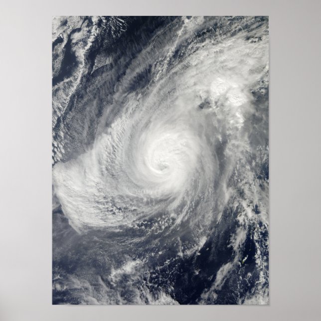 Poster Typhoon Nida south-southwest of Iwo Jima (Frente)