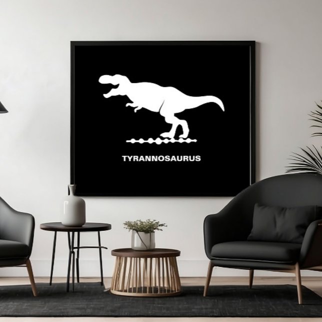 Poster Tyrannosaurus Dinosaur Silhouette (Criador carregado)