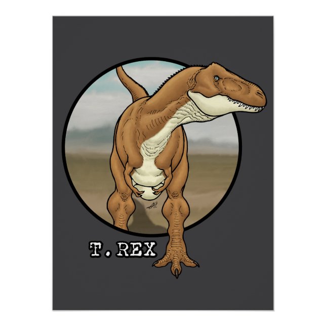 Pôster Tyrannosaurus rex #1 (Frente)