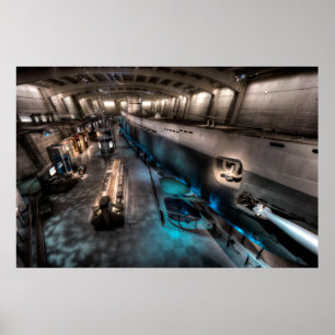 PÔSTER U-505 SUBMARINA ALEMÃ U-BOAT